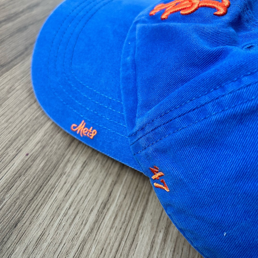 47 Brand New York Mets Adjustable Baseball Cap – Blue/Orange – Women’s - Picture 2 of 5